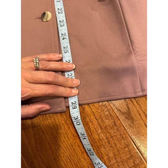 Betabrand Double Breasted Blazer Mauve Pink Size XXL Stretchy Office Career New - Picture 4 of 9